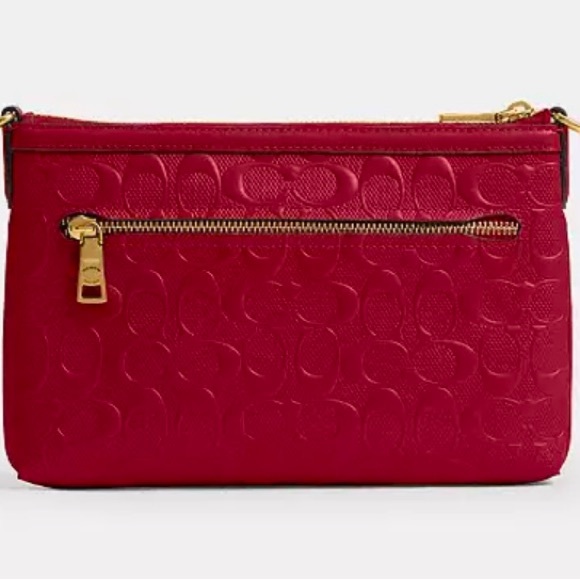 COACH (+4 free items*) Legacy Zip Top Crossbody Bag Signature Leather, brass - Picture 10 of 10